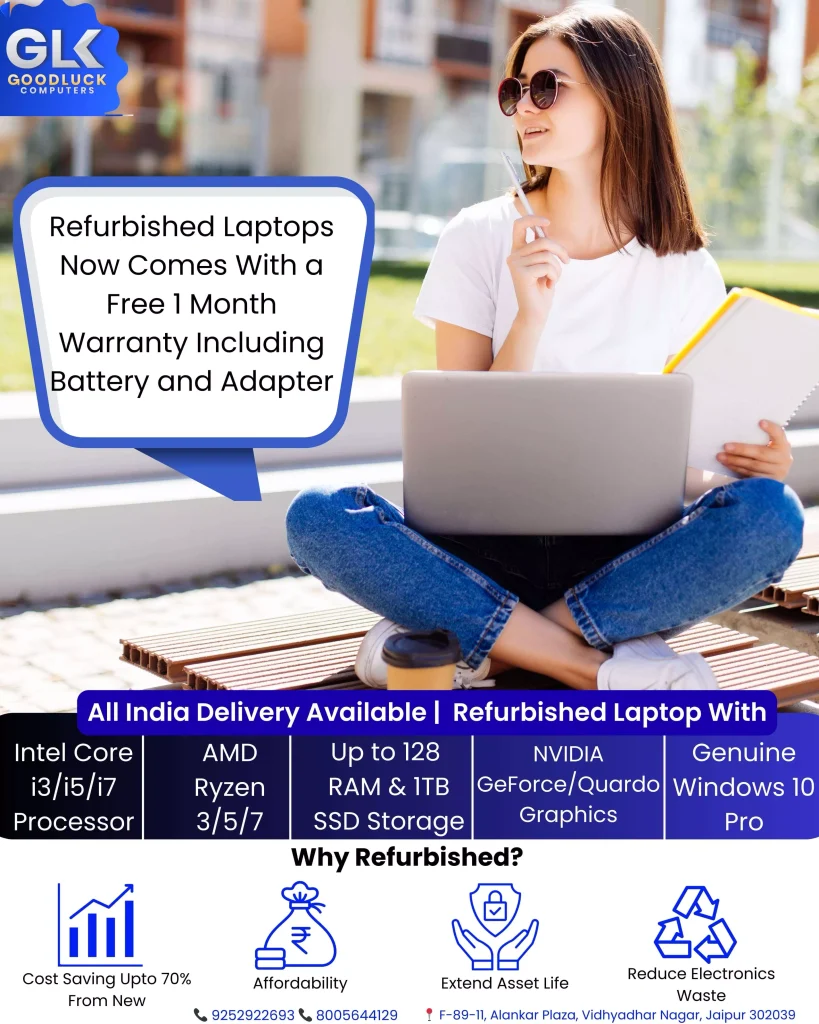 Why Are Refurbished Laptops Popular
Best Second Hand Laptop In Jaipur
Refurbished Laptop wholesaler in india
